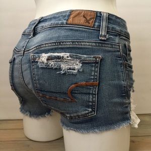 American Eagle Size 00 Hi Rise Shortie Shorts